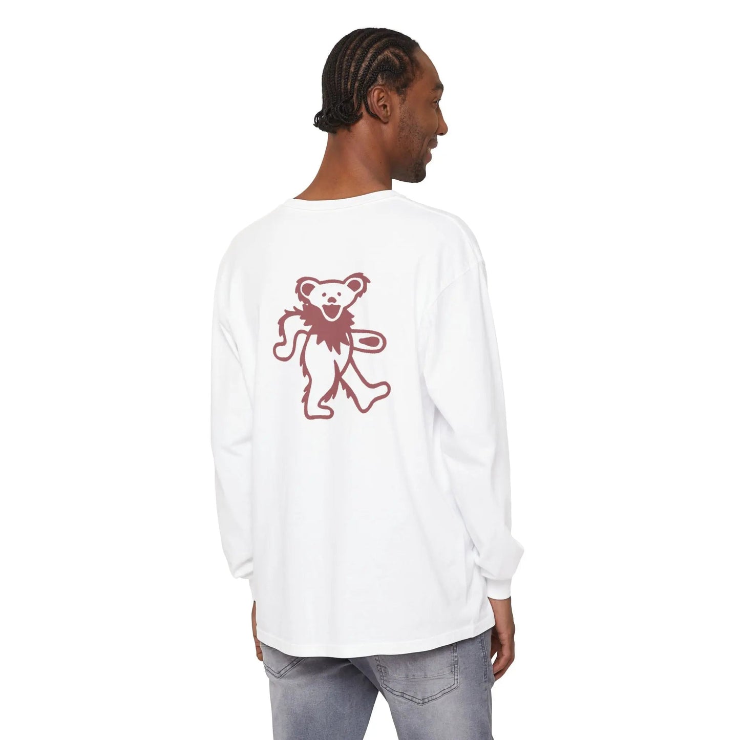 Grateful Dead Dancing Bear Garment-dyed Long Sleeve T-Shirt