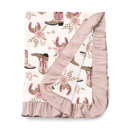 Cowgirl Western Print Blanket Baby Stroller Blanket Tesa Babe