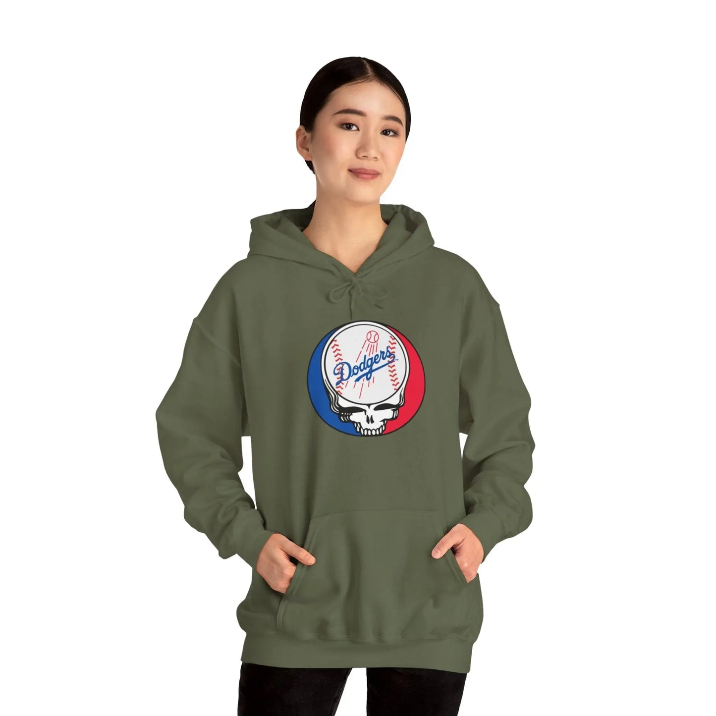 Los Angeles Dodgers Grateful Dead Unisex Heavy Blend Hoodie The Ballpark Collection
