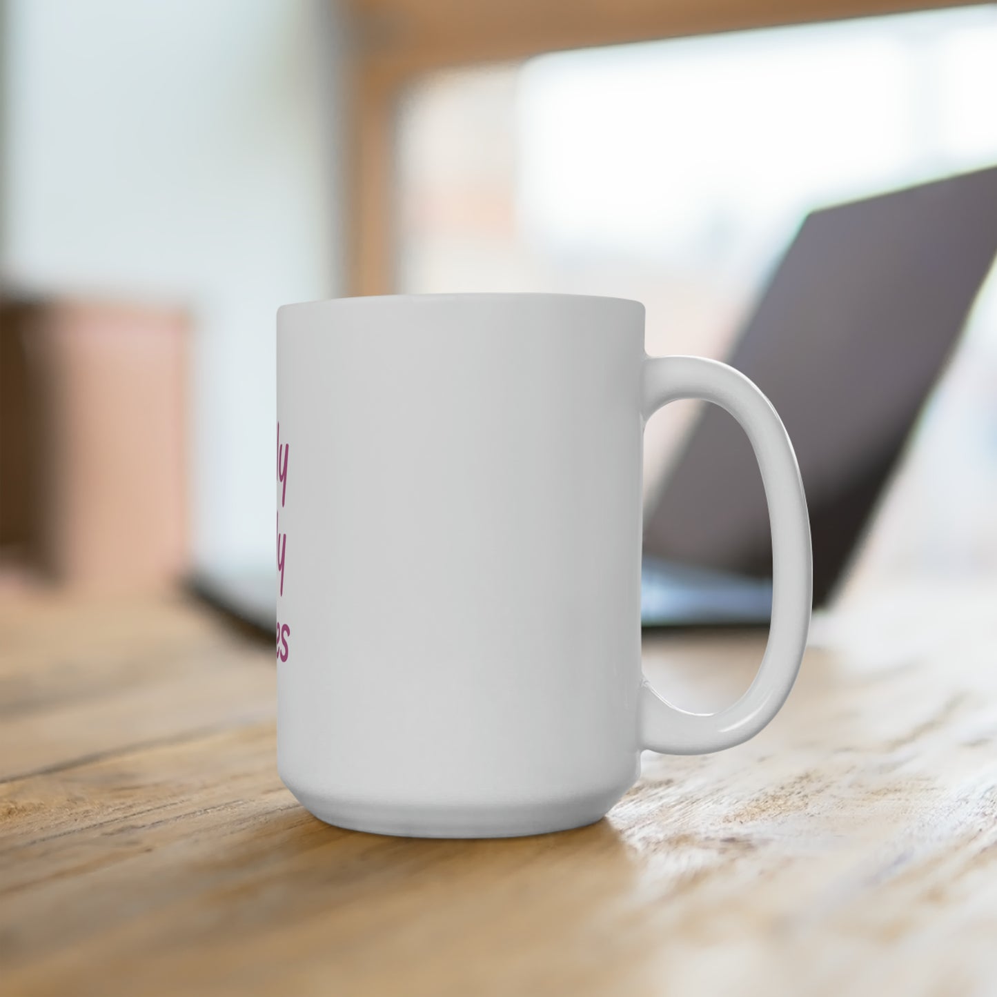 Holly Jolly Vibes Christmas Ceramic Mug 15oz