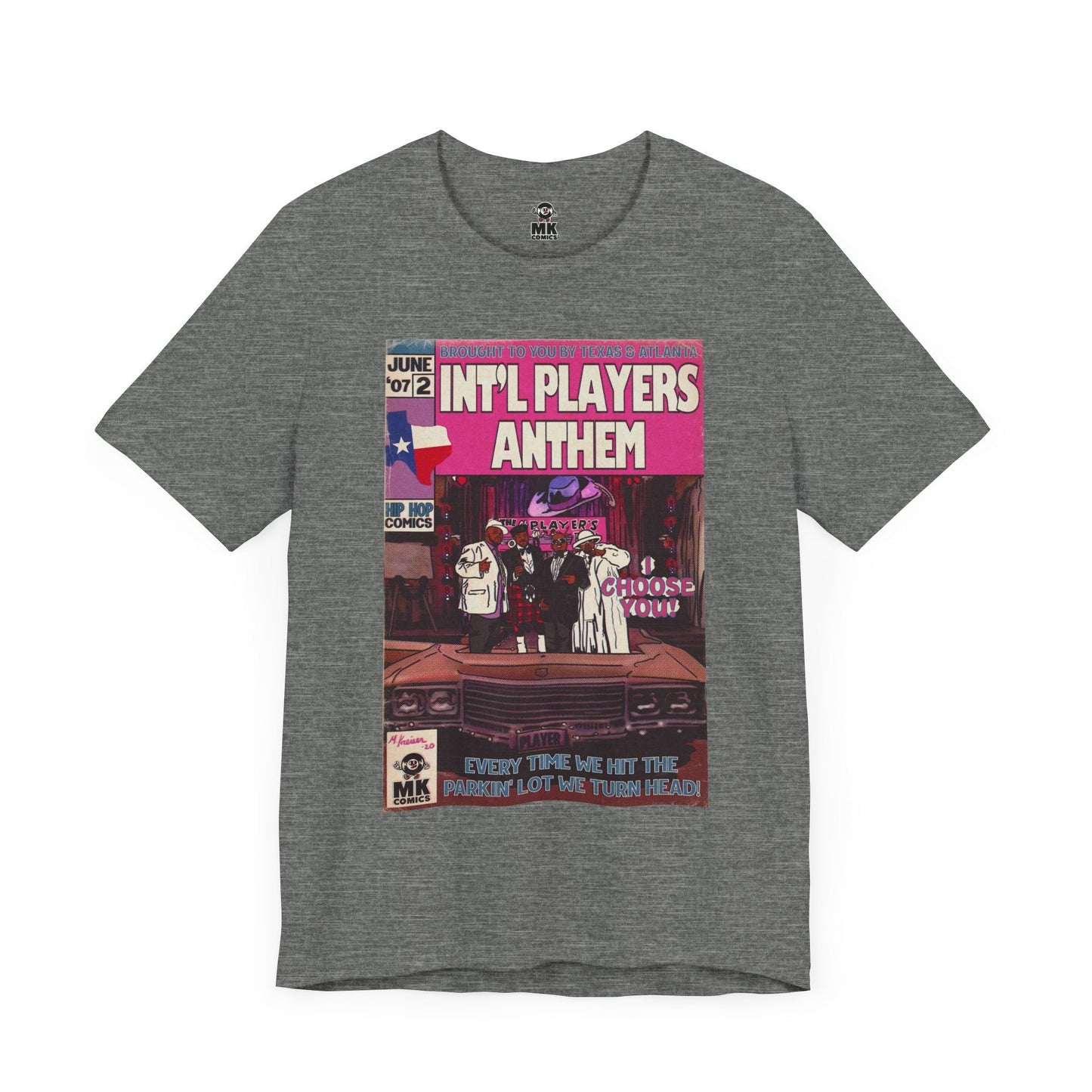 Unisex Jersey Short Sleeve Tee Int’l Players Anthem Bella+Canvas