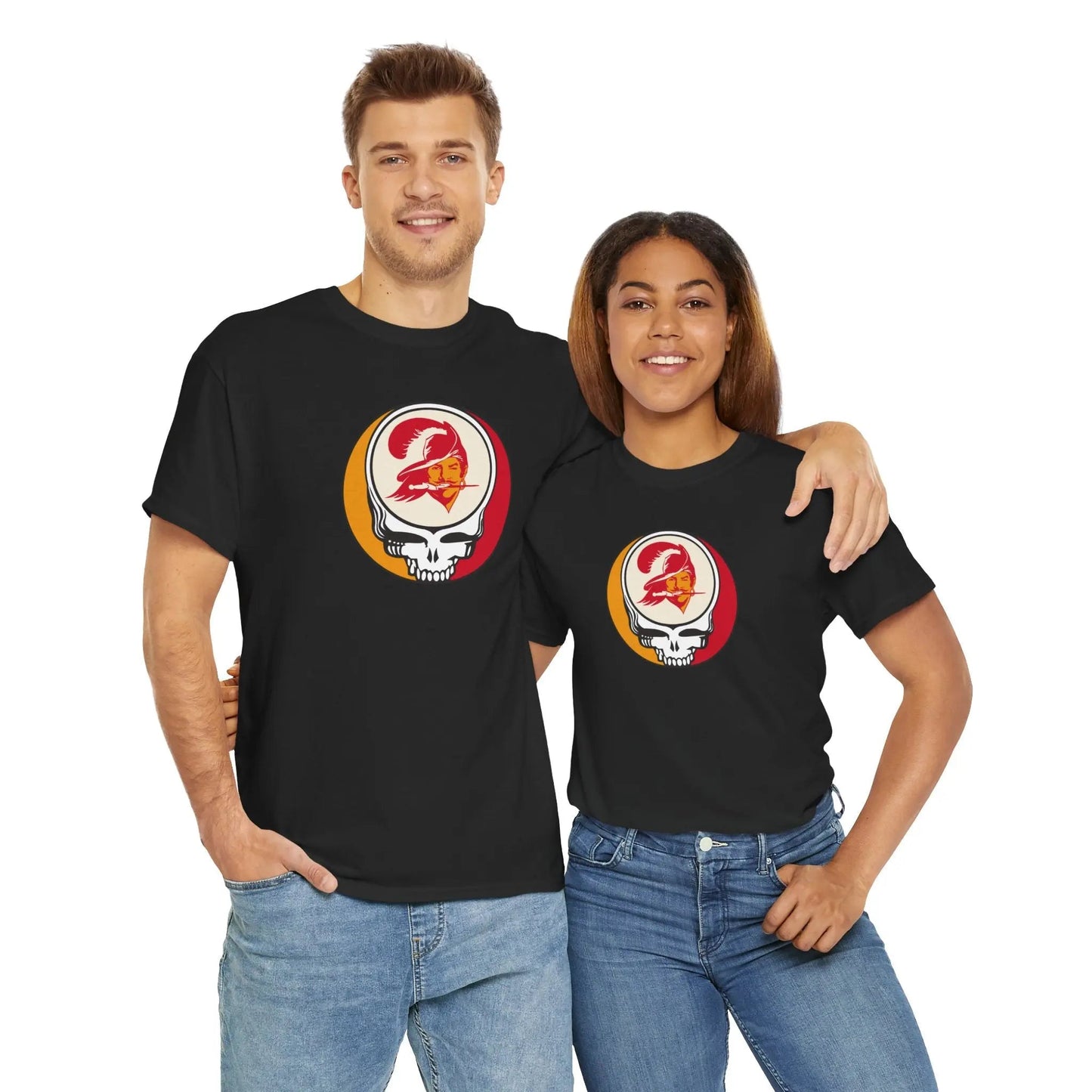 Tampa Bay Bucaneers Grateful Dead Steal Your Face T-Shirt The Gridiron Collection