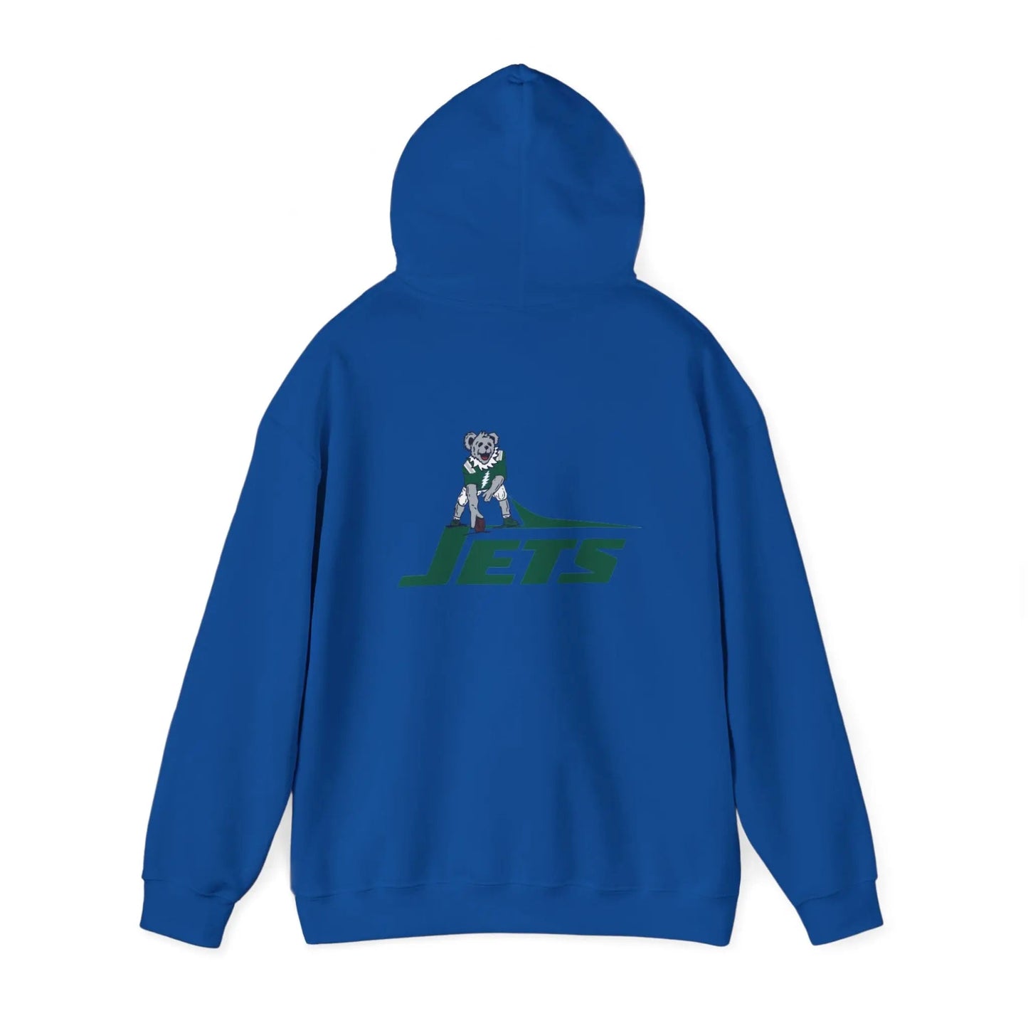 New York Jets Dancing Bear Unisex Hoodie Two-Sided The Gridiron Collection