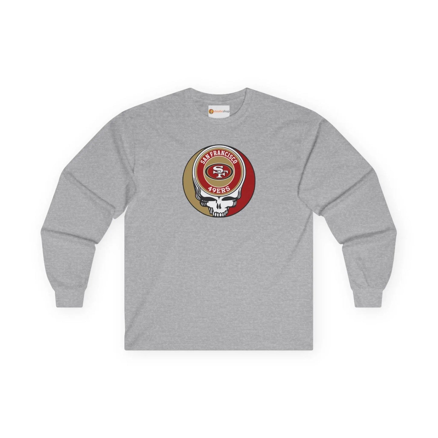 Grateful Dead Long Sleeve Tee Ultra-Cotton San Francisco 49ers The Gridiron Collection