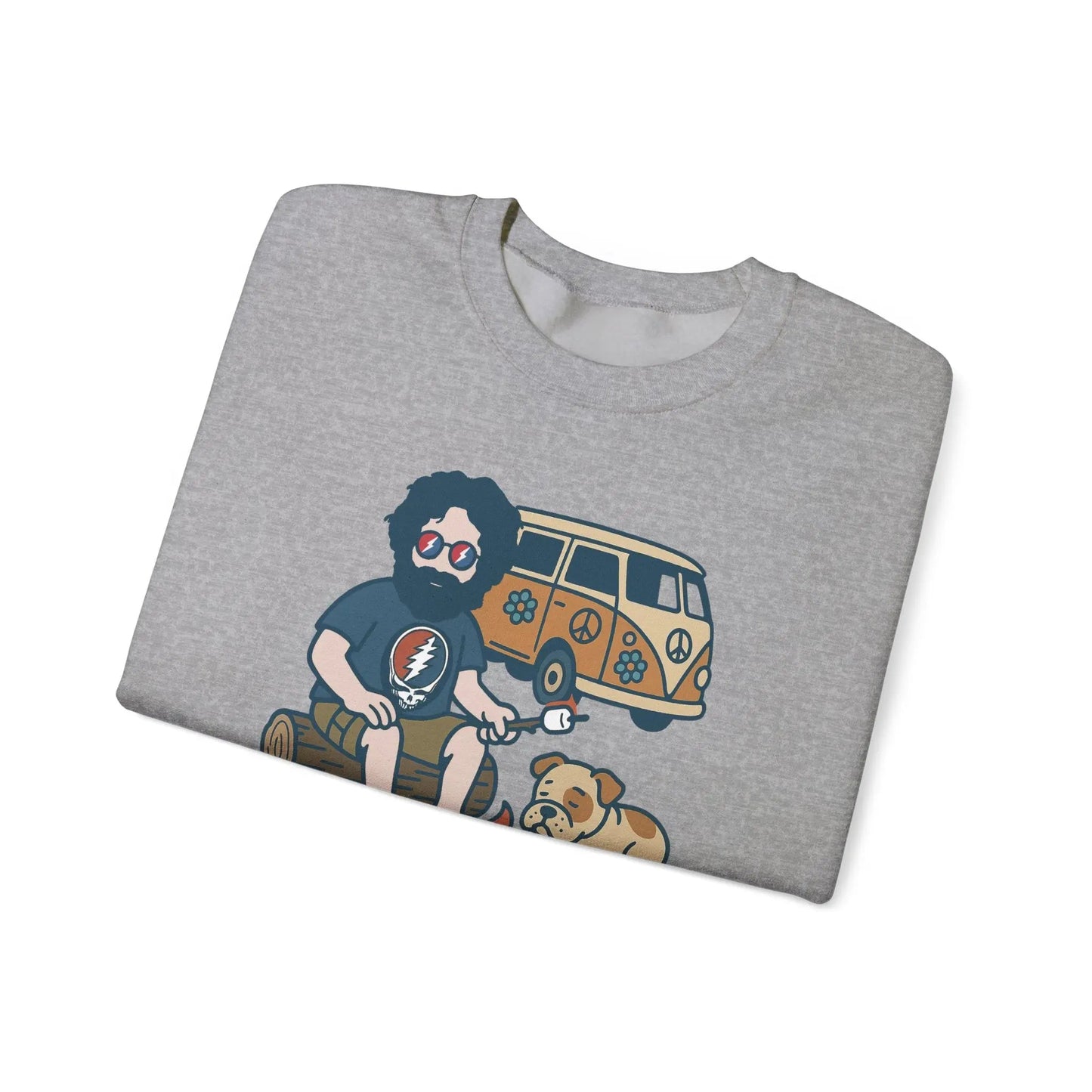 Jerry and Frank are Camping Life is dead Crewneck Sweatshirt Gildan