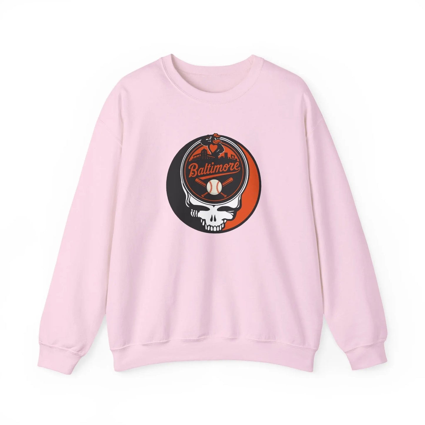 Grateful Dead Stealie Baltimore Baseball Edition Crewneck Sweatshirt MLB