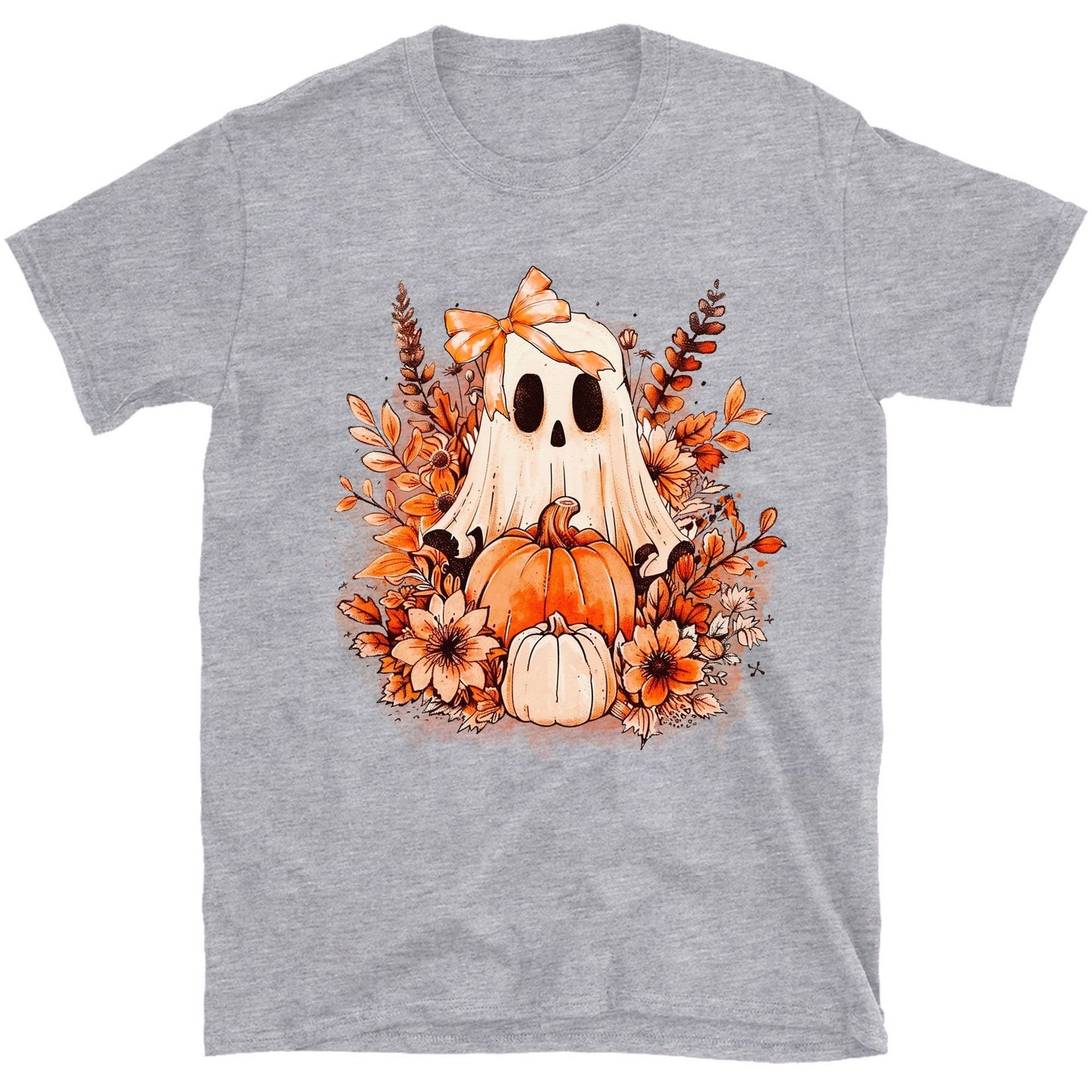 Retro Ghost Pumpkin, Spooky Ghost Shirt, Fall Halloween Shirt, Halloween Sweatshirt T1337