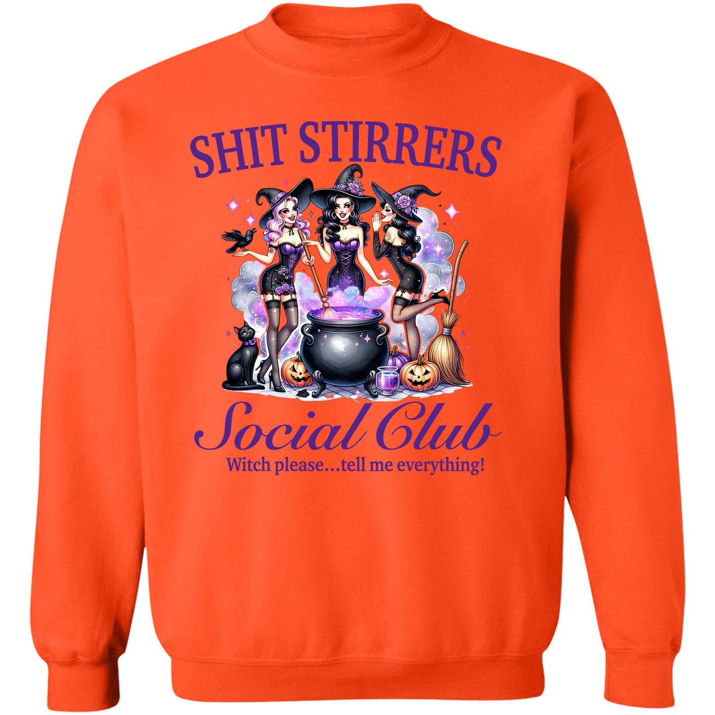 Shit Stirrers Social Club Shirt, Witches Halloween Shirt, Spooky Halloween Shirt, Halloween Sweatshirt T1350