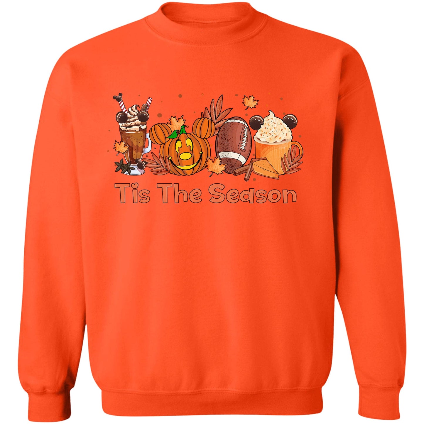 Tis The Season Shirt, Football Halloween Shirt, Pumpkin Spice Shirt, Mouse Pumpkin Shirt, Autumn Halloween Sweatshirt T1361