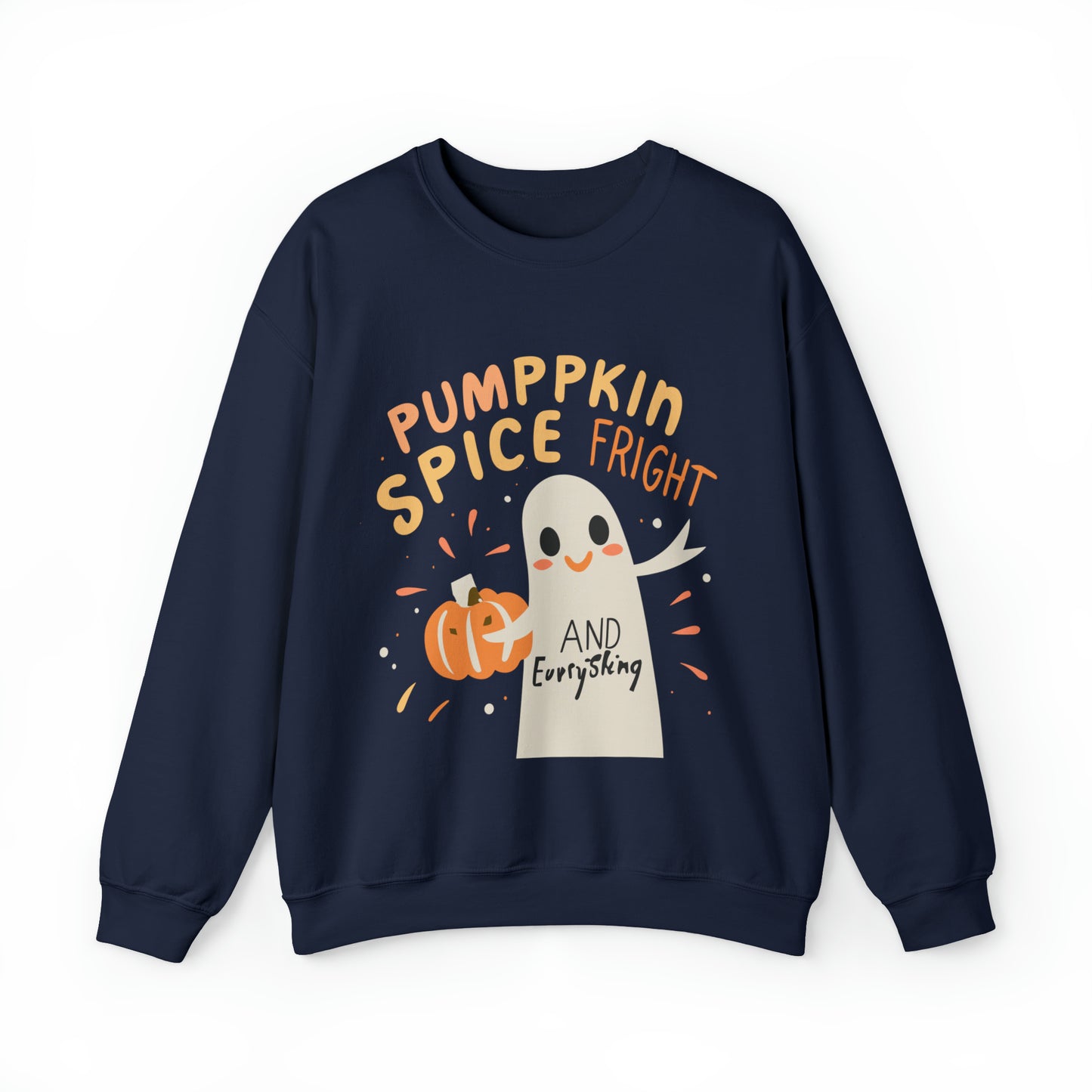 Pumppkin Spice Fright Sweatshirt, Spooky Season Halloween Sweatshirt, Winter Sweatshirt, Spooky Sweatshirt, Halloween Gifts