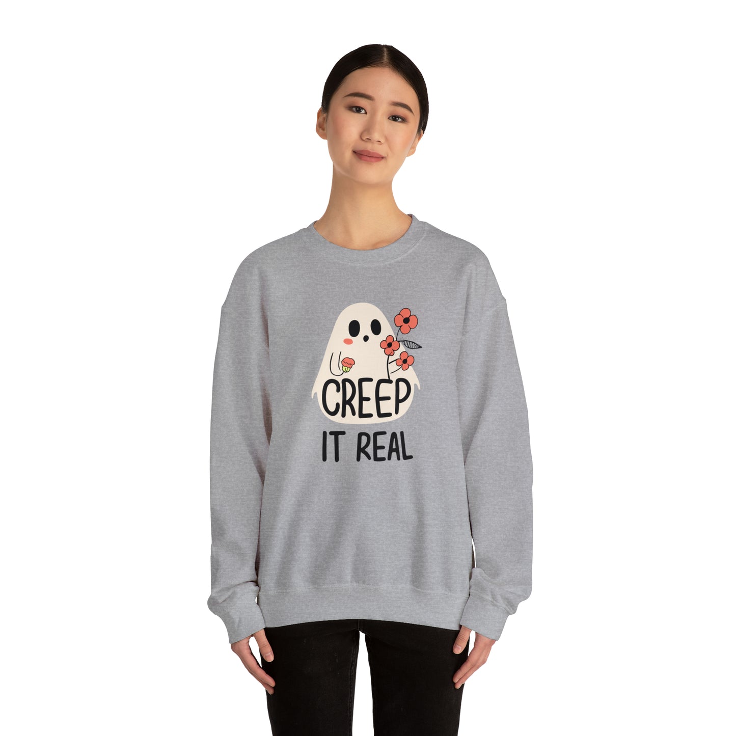 Creep It Real Spooky Sweatshirt, Spooky Season Halloween Sweatshirt, Halloween Costume, Spooky Sweatshirt, Halloween Gifts