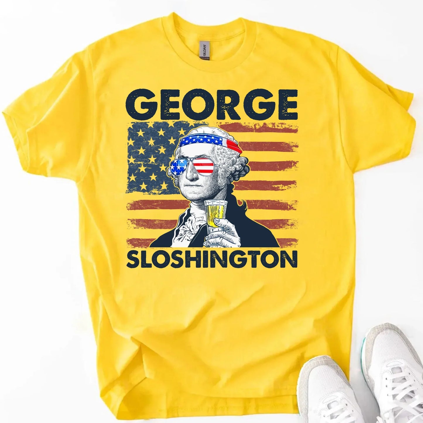 George Sloshington 4th of July Drinking Party Shirt