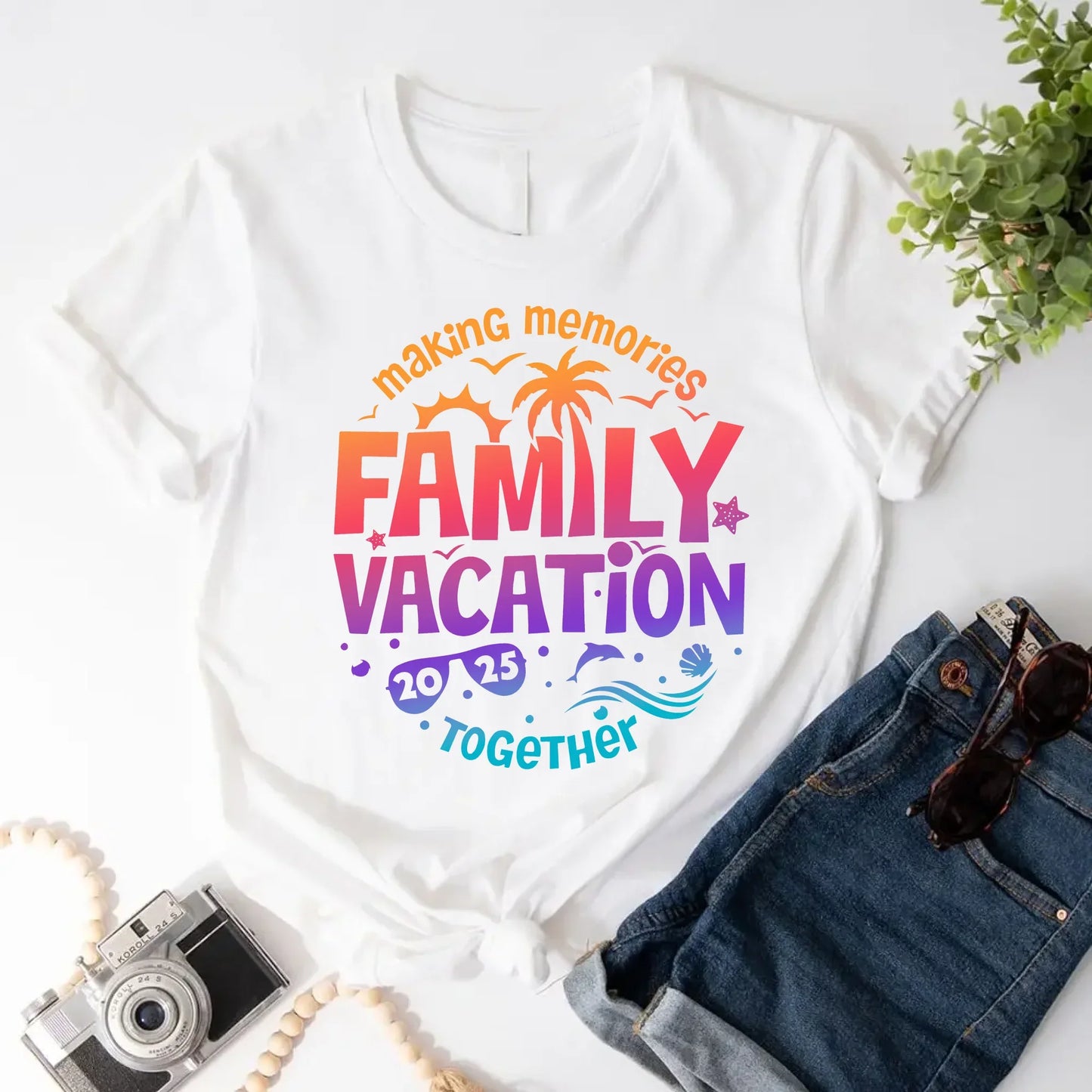 Family Vacation 2025 Matching Shirts Unisex Family Outfits