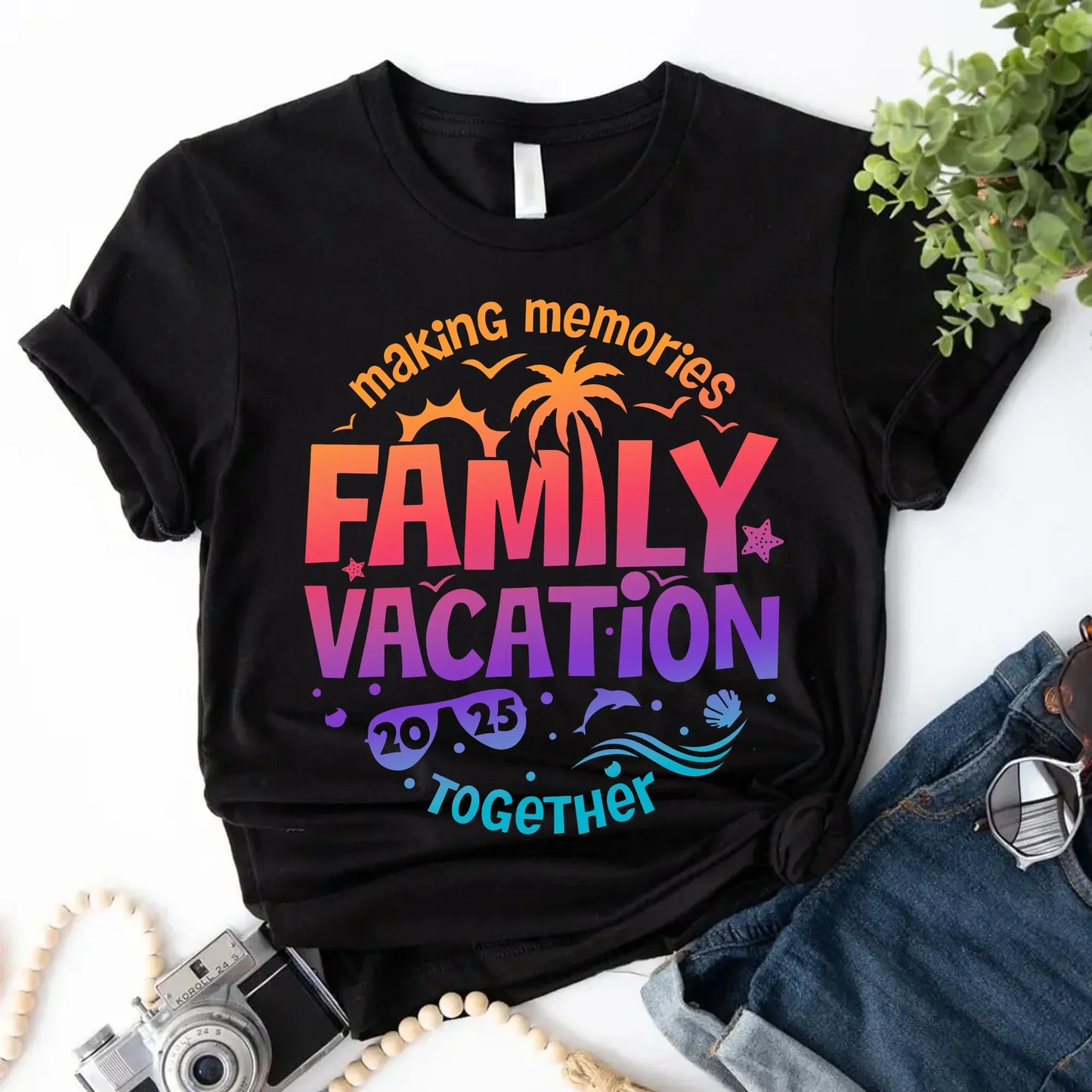 Family Vacation 2025 Matching Shirts Unisex Family Outfits