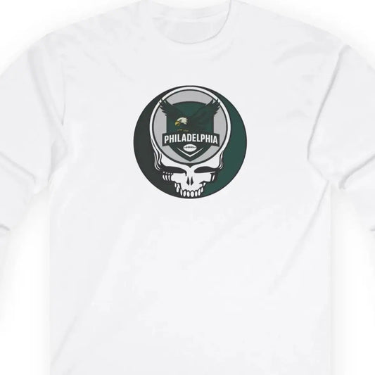Philadelphia Eagles Grateful Dead Long Sleeve Tee Ultra Cotton Gridiron Collection