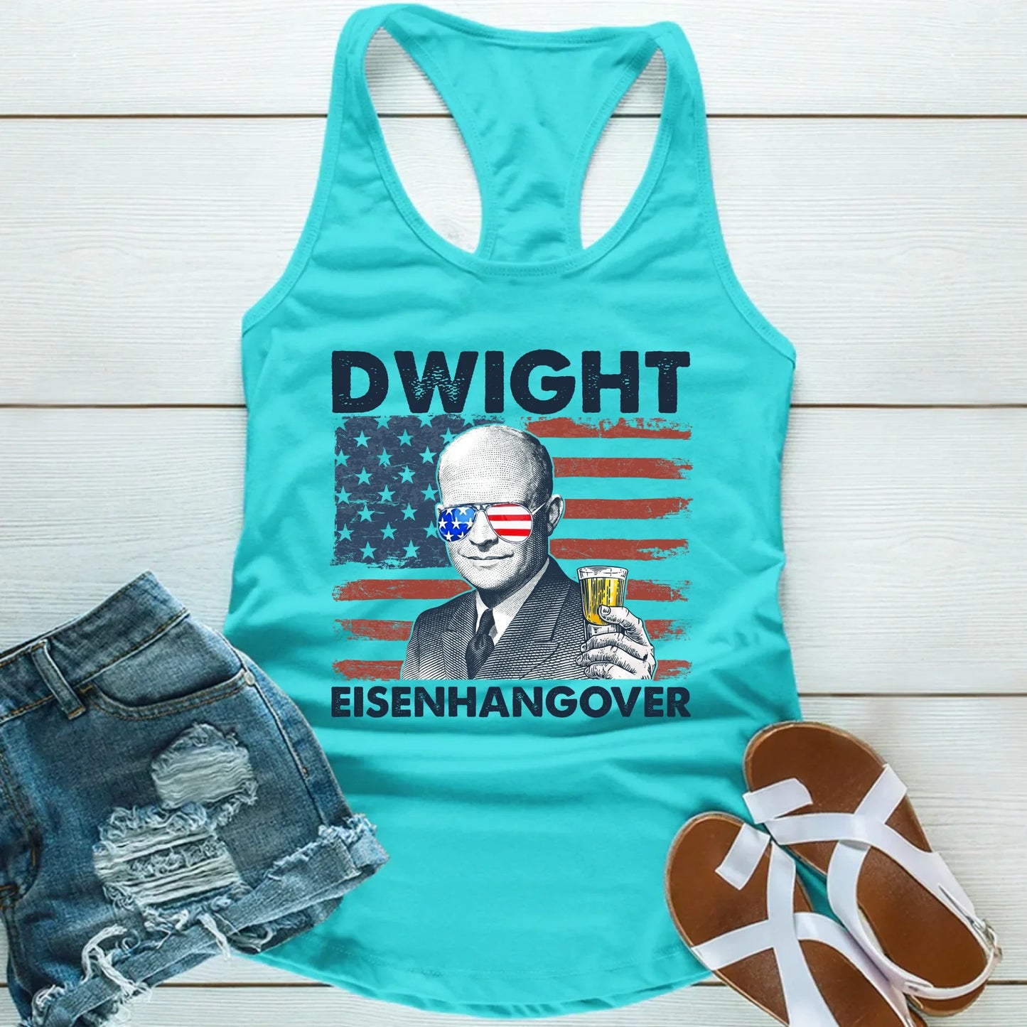 Eisenhangover Funny 4th of July Unisex Tank Top