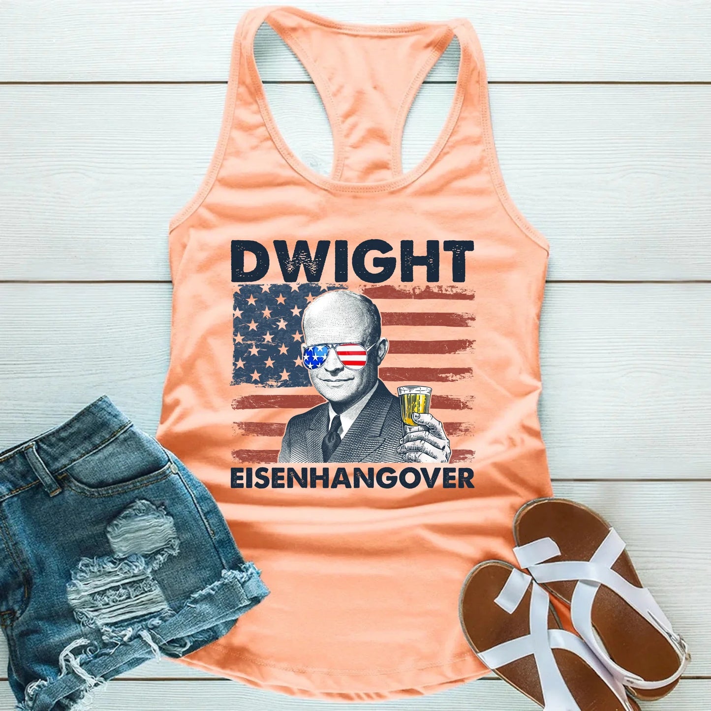 Eisenhangover Funny 4th of July Unisex Tank Top
