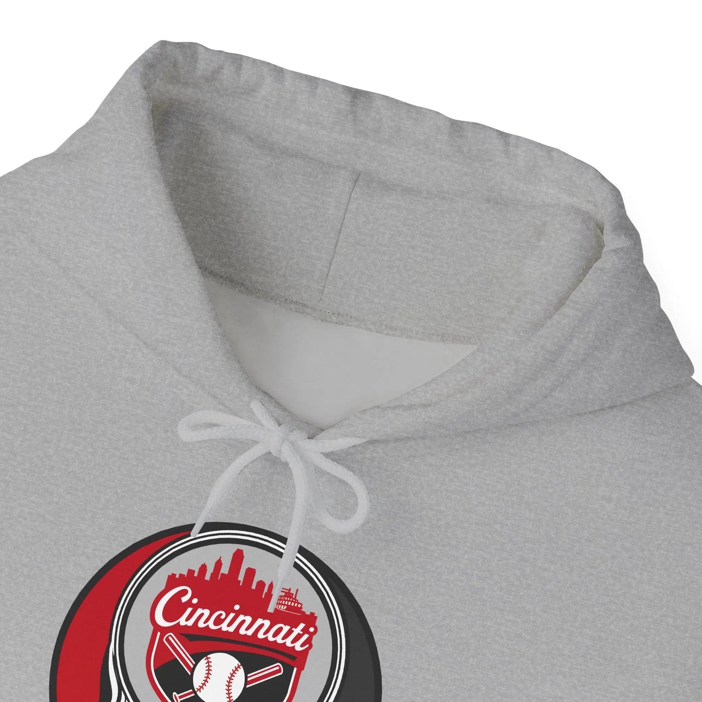 Grateful Dead Unisex Heavy Blend Hoodie Steal Your Face Artwork The Ballpark Collection Cincinnati Baseball Edition