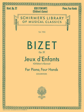 Jeux d'Enfants Op. 22 Piano Duet Schirmer Library of Classics