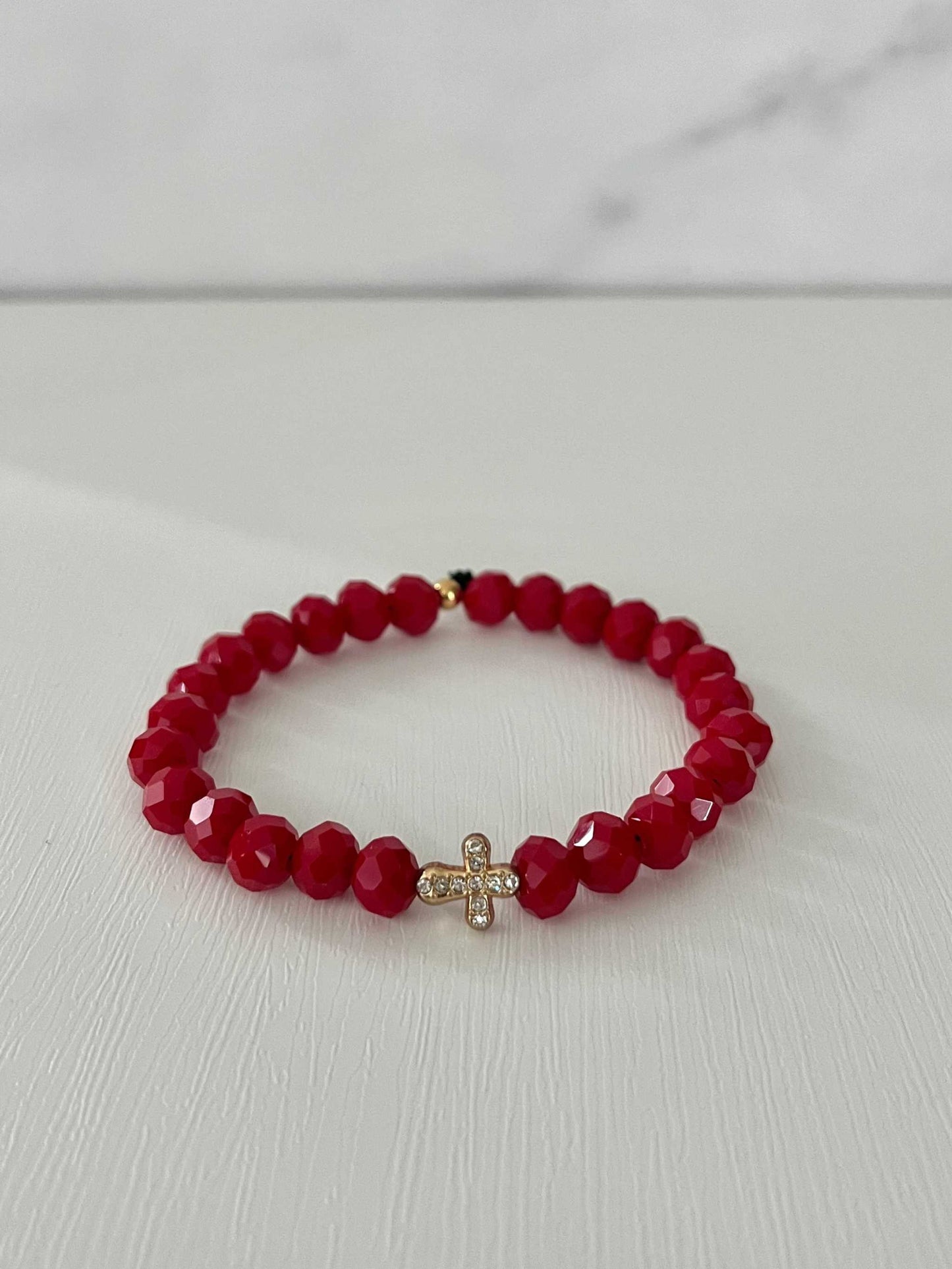 Faith-Inspired Cross Bead Bracelet Collection Jewelry
