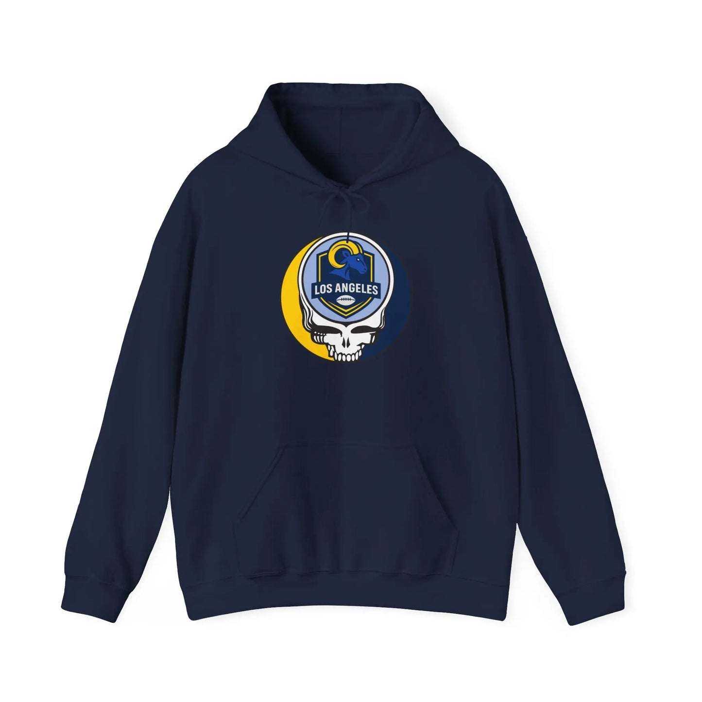 Los Angeles Rams Stealie Grateful Dead Hooded Sweatshirt NFL The Gridiron Collection