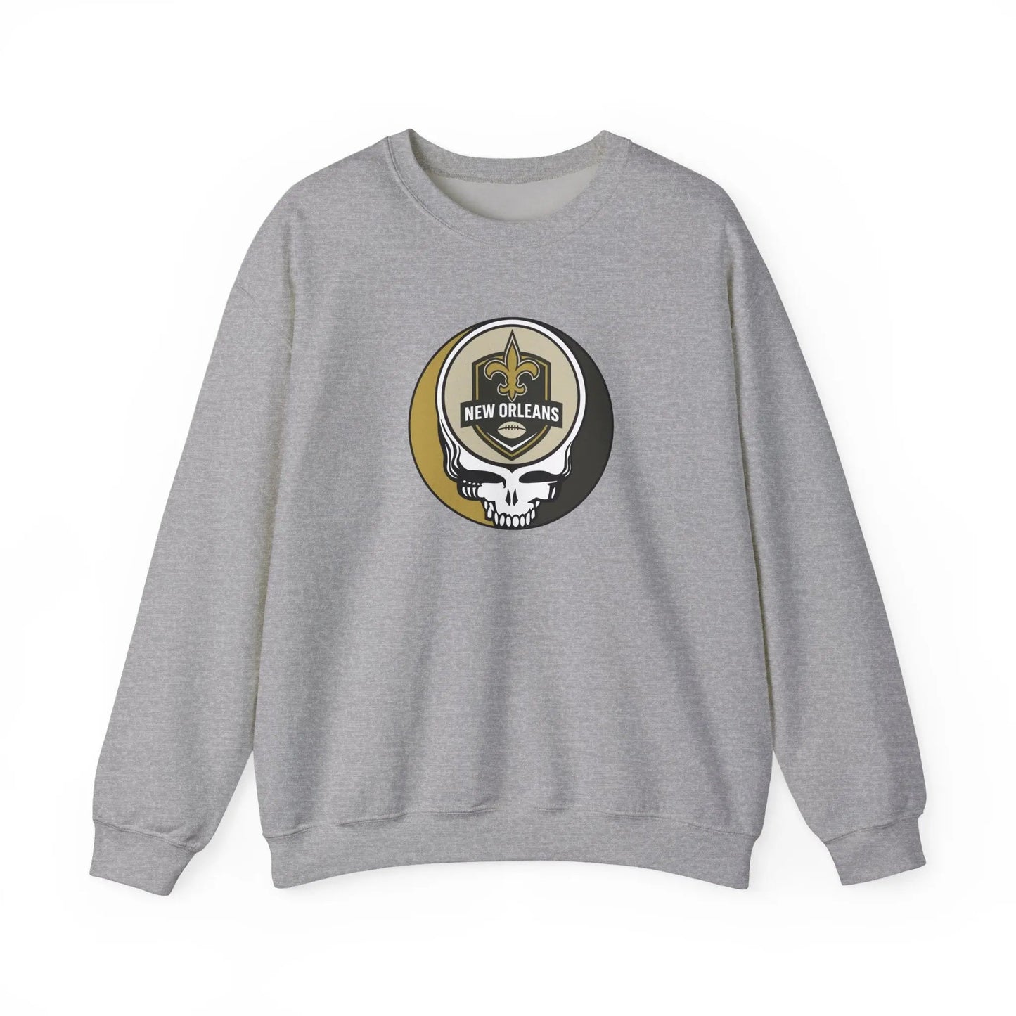 New Orleans Saints Grateful Dead Stealie Crewneck Sweatshirt Heavy Blend