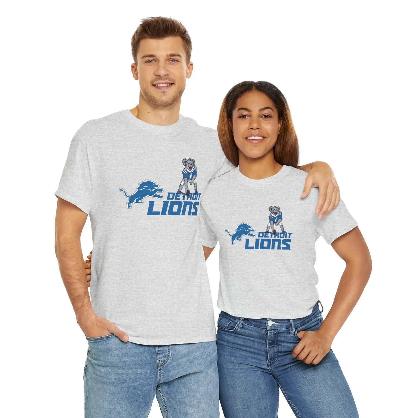 Detroit Lions Dancing Bear Grateful Dead T-Shirt NFL The Gridiron Collection