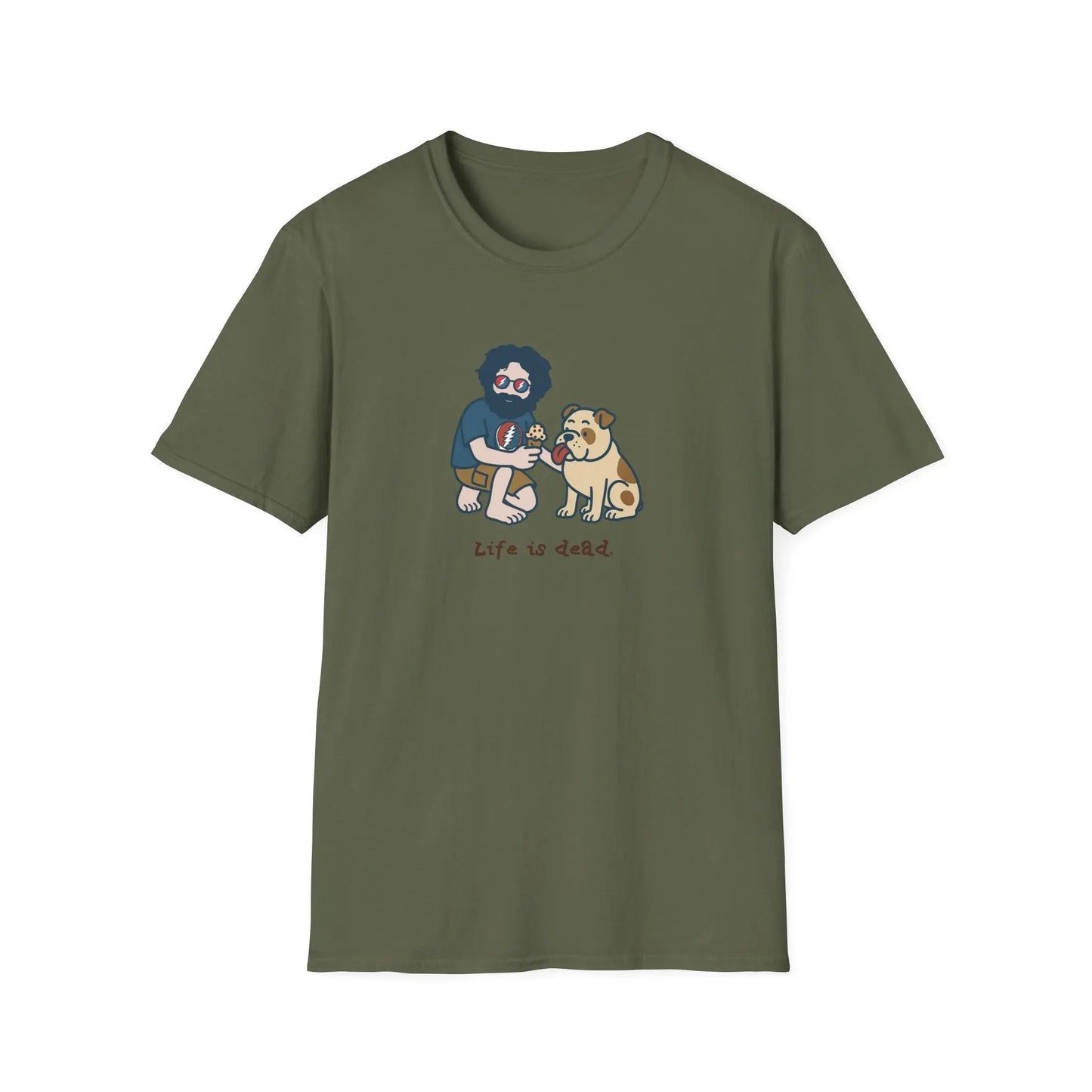 Life is dead Grateful Dead T-Shirt Jerry and Frank are Sharin'