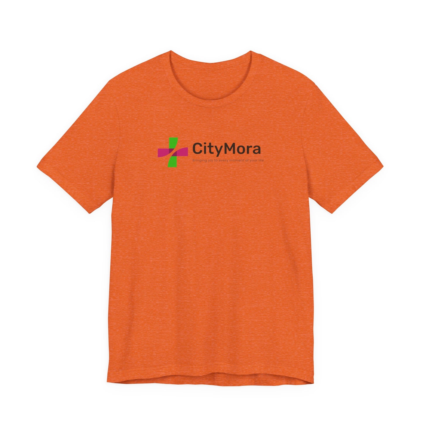 Casual Unisex Tee - 'CityMora' Motivational Short Sleeve Shirt