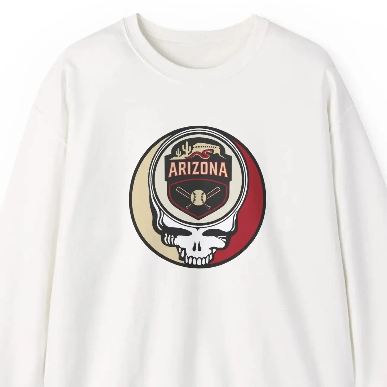 Grateful Dead Stealie Arizona Baseball Edition Crewneck Sweatshirt MLB