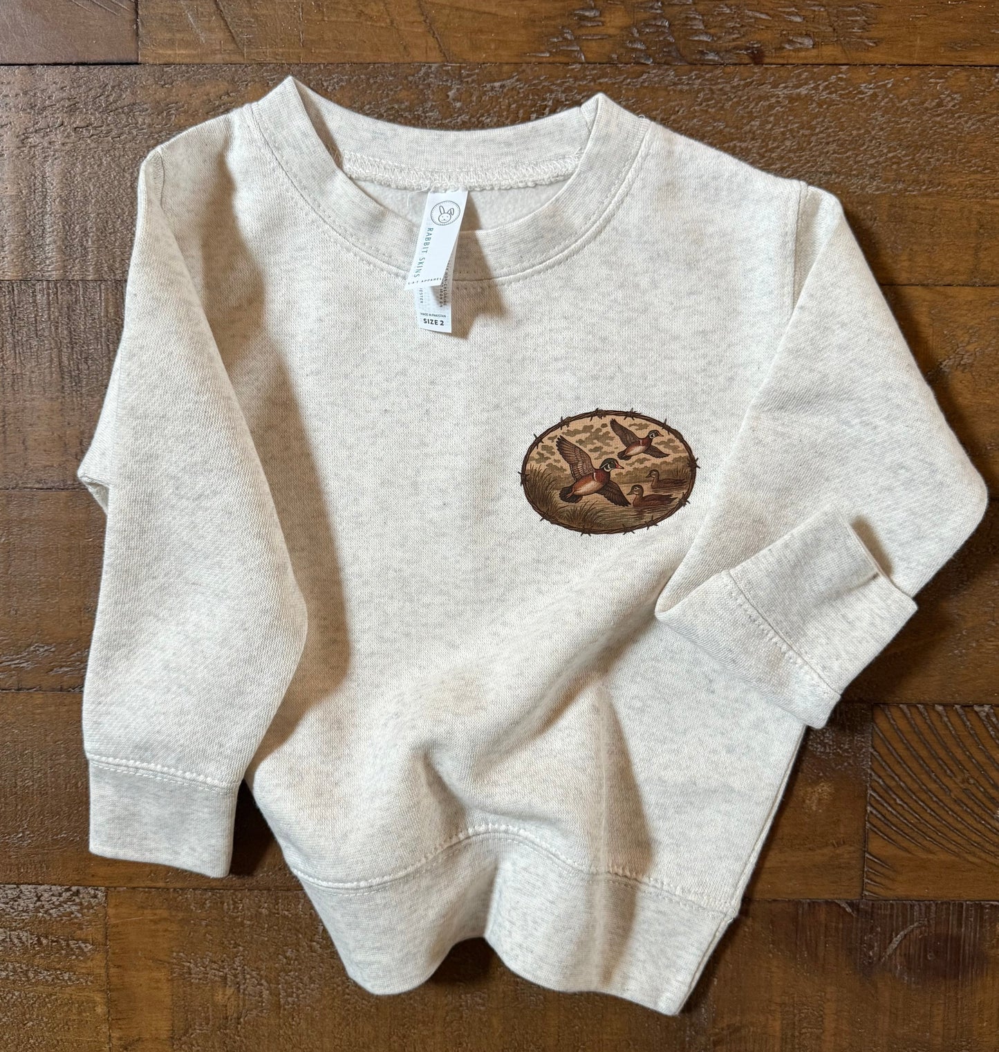 Mallard Marsh Cozy Crewneck Youth Toddler Sweatshirt Rabbit Skins LAT