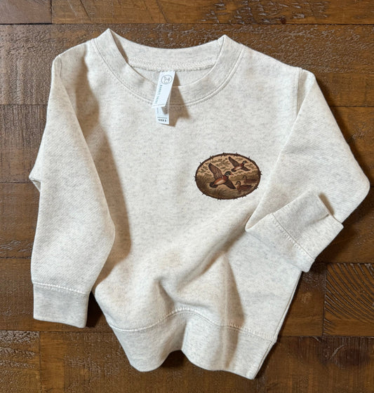 Mallard Marsh Cozy Crewneck Youth Toddler Sweatshirt Rabbit Skins LAT
