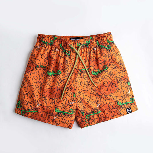Micro Stretch Water Resistant Swim Shorts Flame Flame
