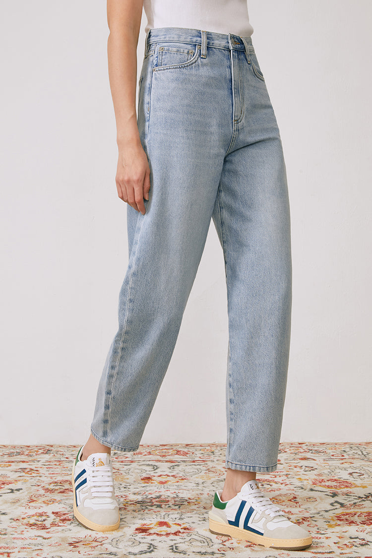 High Rise Light Fading Barrel Jeans Queens Of Noise