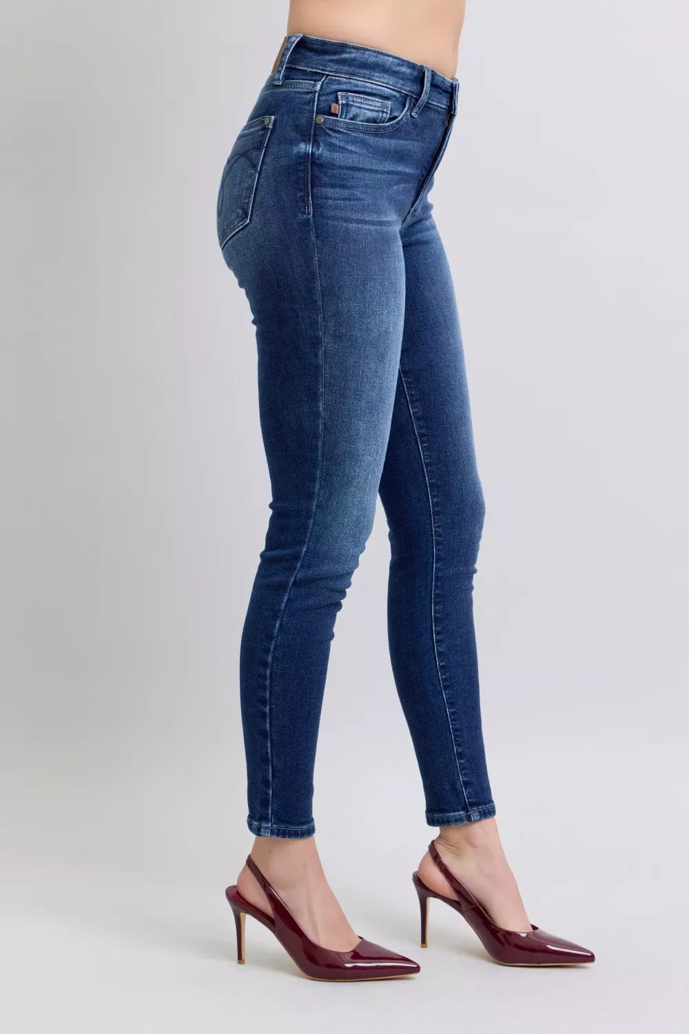 Washed Thermal Skinny Jeans Plus Size Full Size Judy Blue