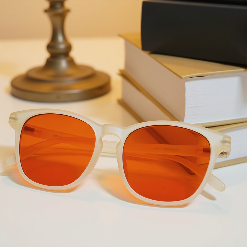Blue Light Blocking White Frame Sleep Glasses Cloudwalkerz