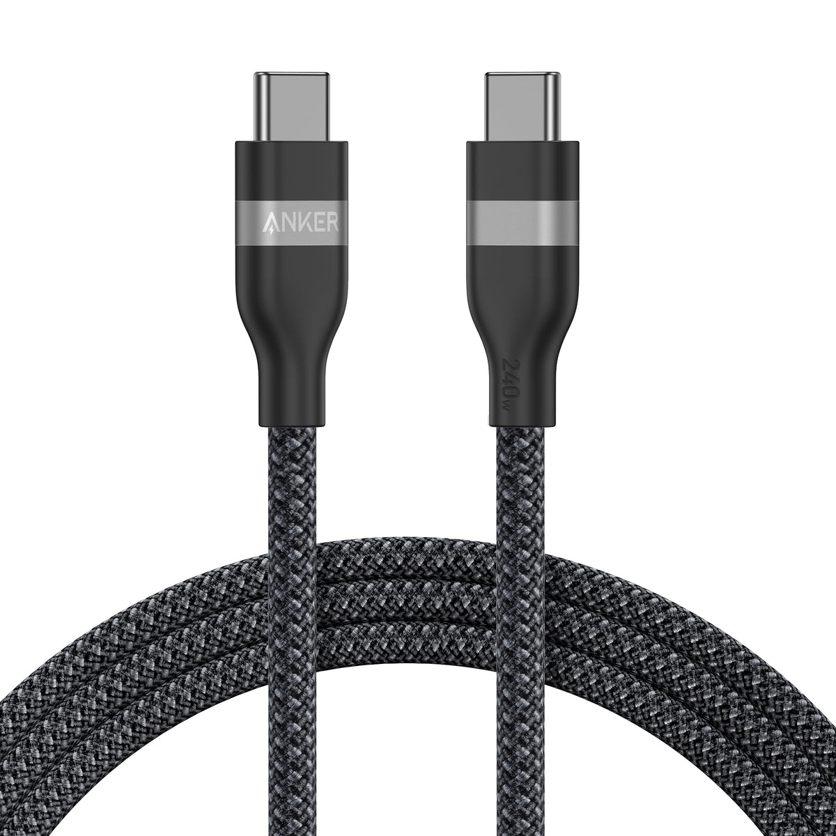 Anker 240W Upcycled-Braided USB-C to USB-C Cable (3 ft / 6 ft)