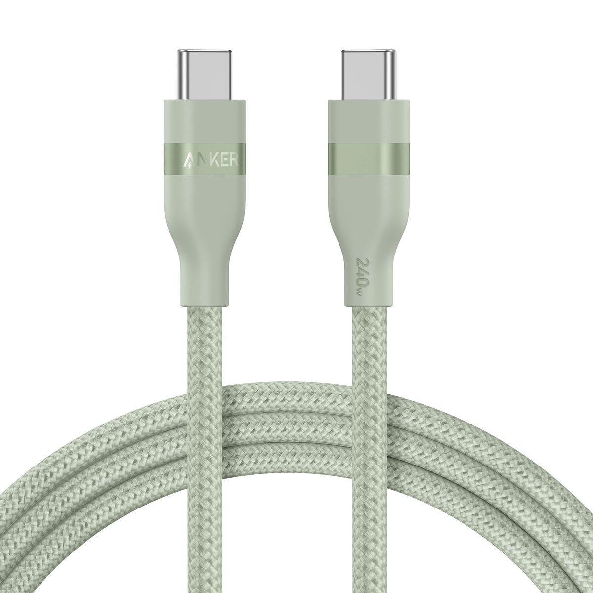 Anker 240W Upcycled-Braided USB-C to USB-C Cable (3 ft / 6 ft)