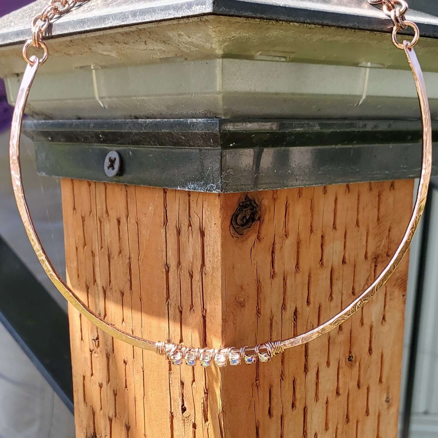 Copper Crystal 7th Anniversary Handmade Choker Alexa Martha