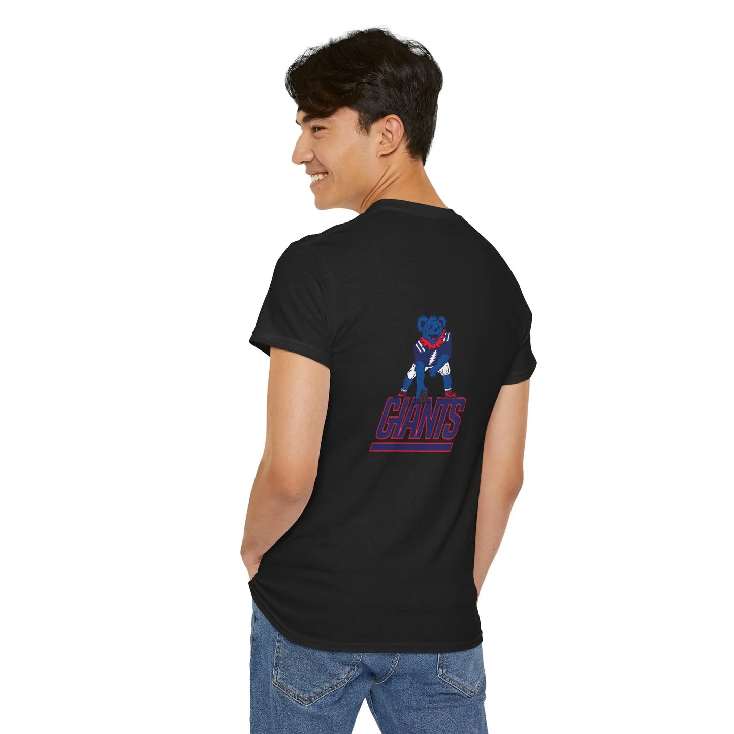 New York Giants Grateful Dead Dancing Bear Two-Sided T-Shirt The Gridiron Collection