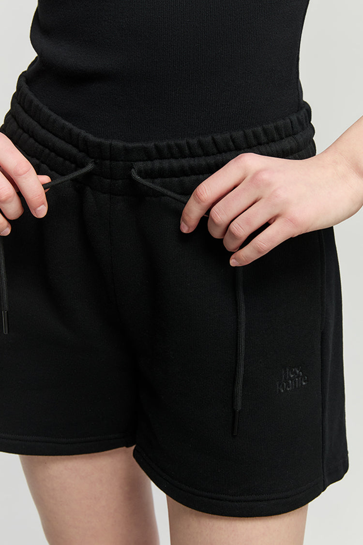 Breeze Cotton Shorts Covered Elastic Waist Drawstring HJ702