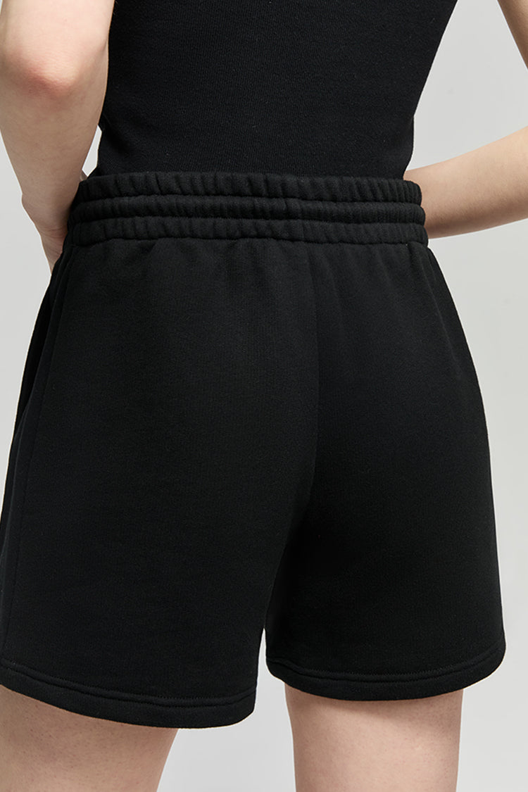 Breeze Cotton Shorts Covered Elastic Waist Drawstring HJ702