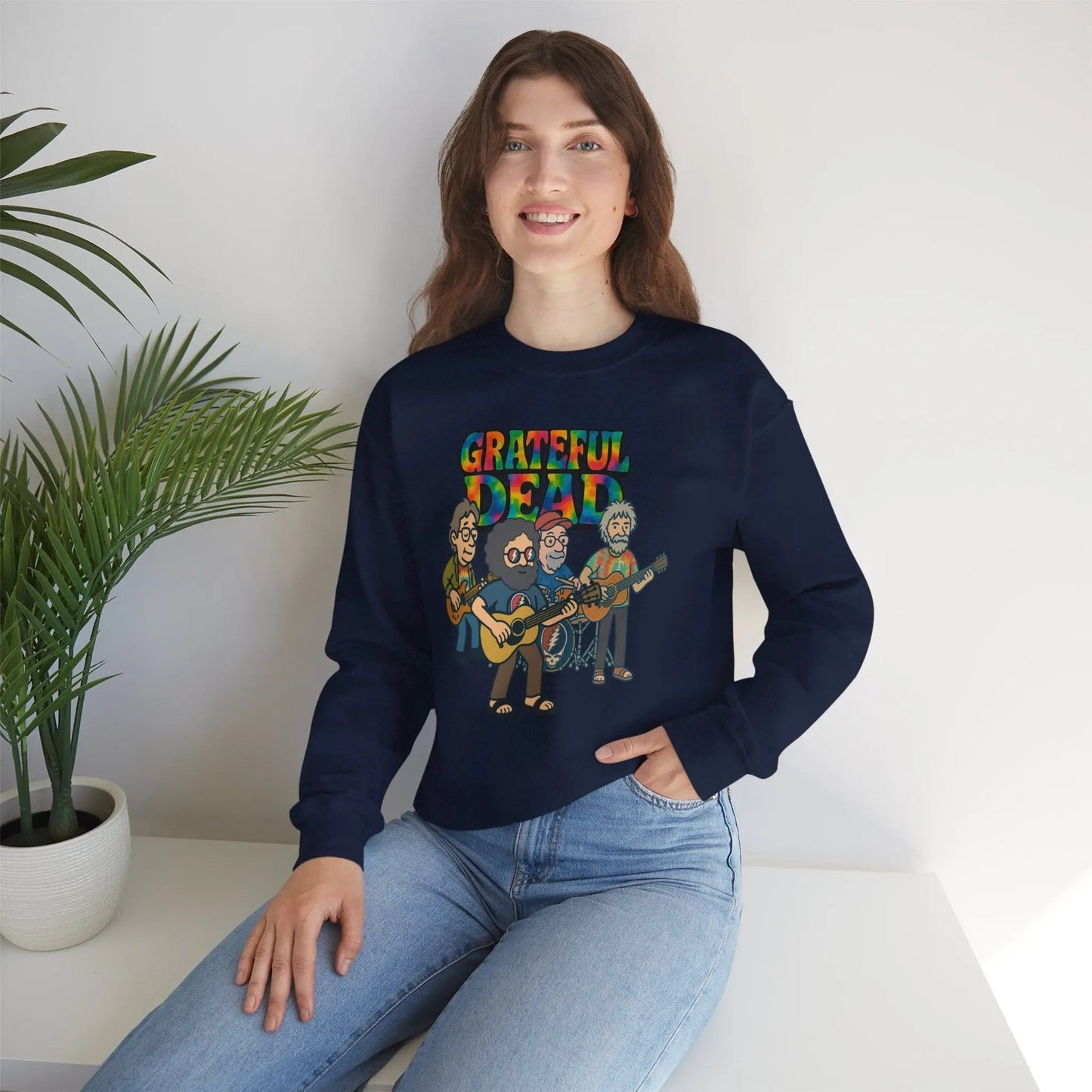 Life is dead. Crewneck Sweatshirt Heavy Blend Unisex Jerry and The Band