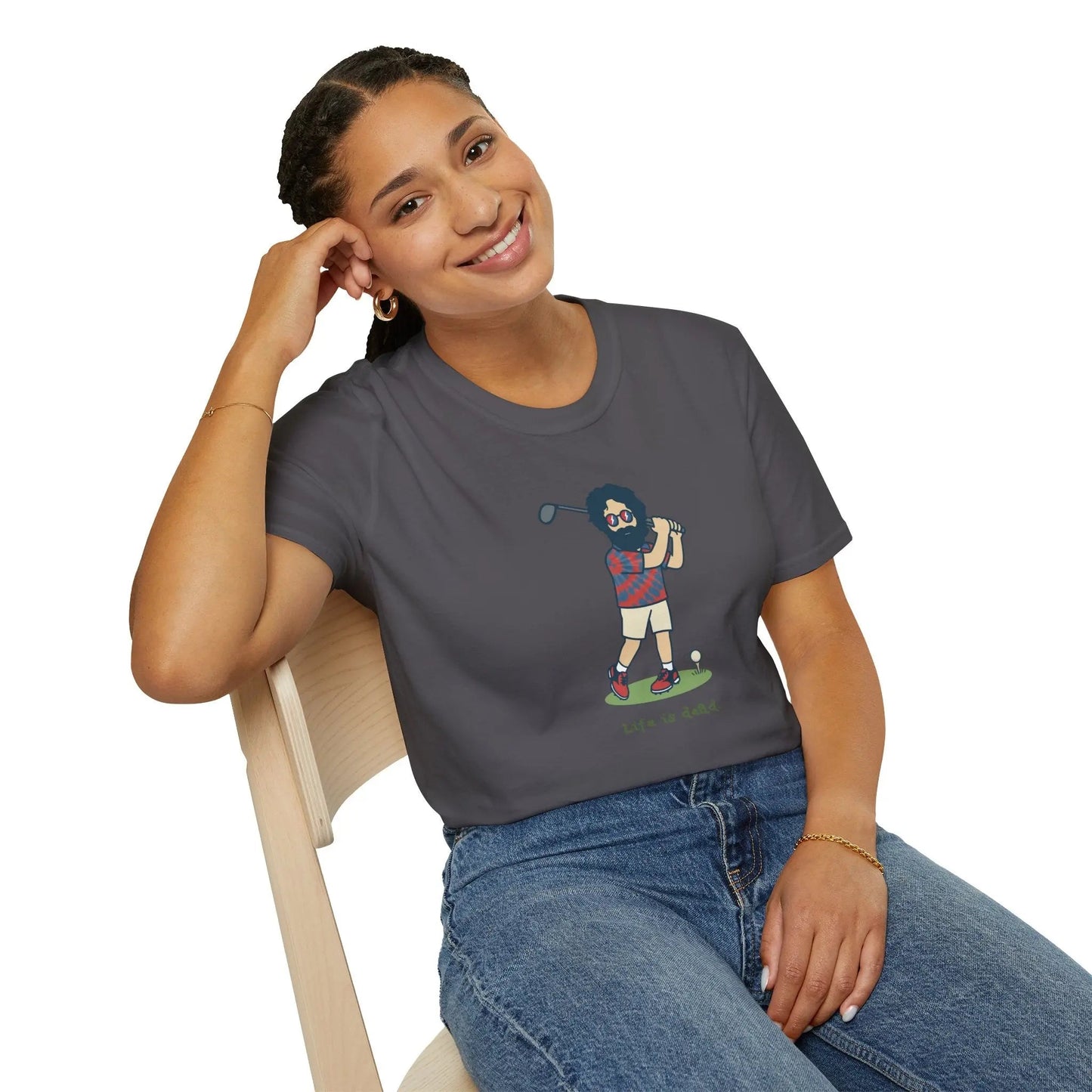 Life is Dead Golfing Jerry T-Shirt Grateful Dead