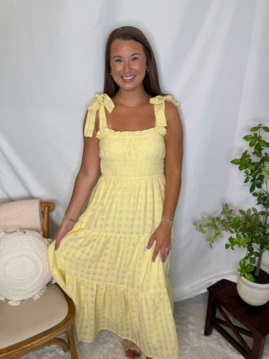 Sunshine Yellow Smocked Dress Sweet Jude Boutique