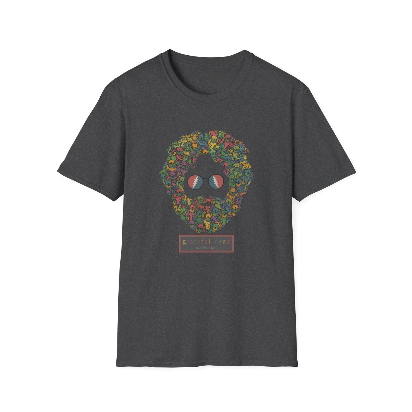 Jerry Garcia Dancing Bears Face Soft TShirt Vineyard Collection Grateful Dead