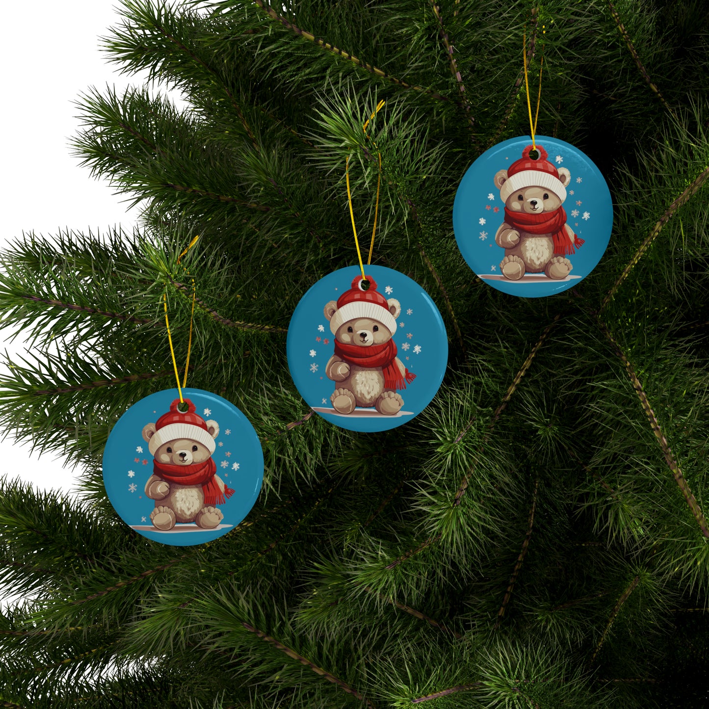 Christmas Ceramic Ornaments (1pc, 3pcs, 5pcs, 10pcs)