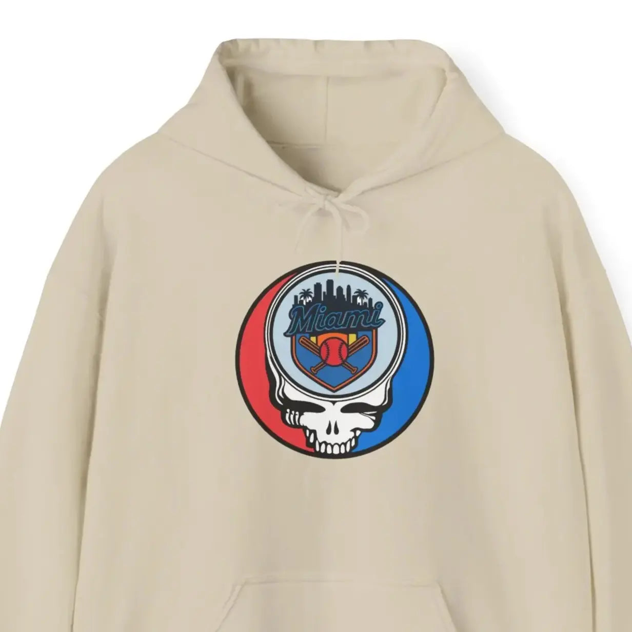 Miami Marlins Grateful Dead Unisex Heavy Blend Hoodie The Ballpark Collection