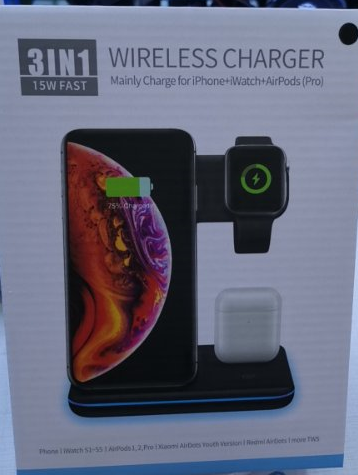 Wireless Charger 3 In 1 Compatible Mobile Phone Watch Earphone Charger Stand