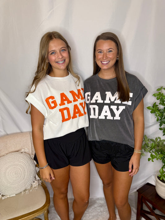 Ribbed Knit Game Day Top Gameday Sweet Jude Boutique